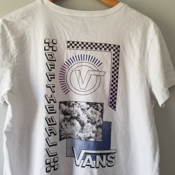 Vans White Back Graphic Tee Medium - Picture 7 of 7